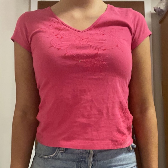 Y2k Pink Crop top - Picture 2 of 3